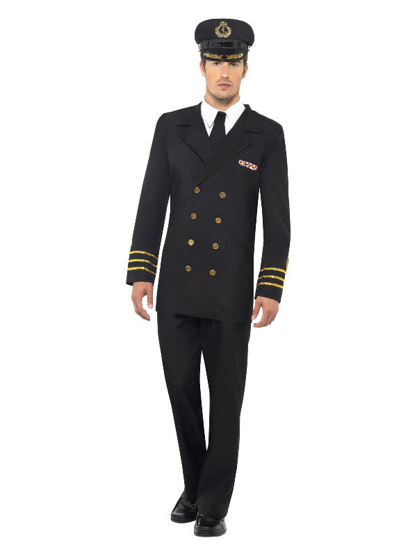 Navy Officer Costume, Black - 2