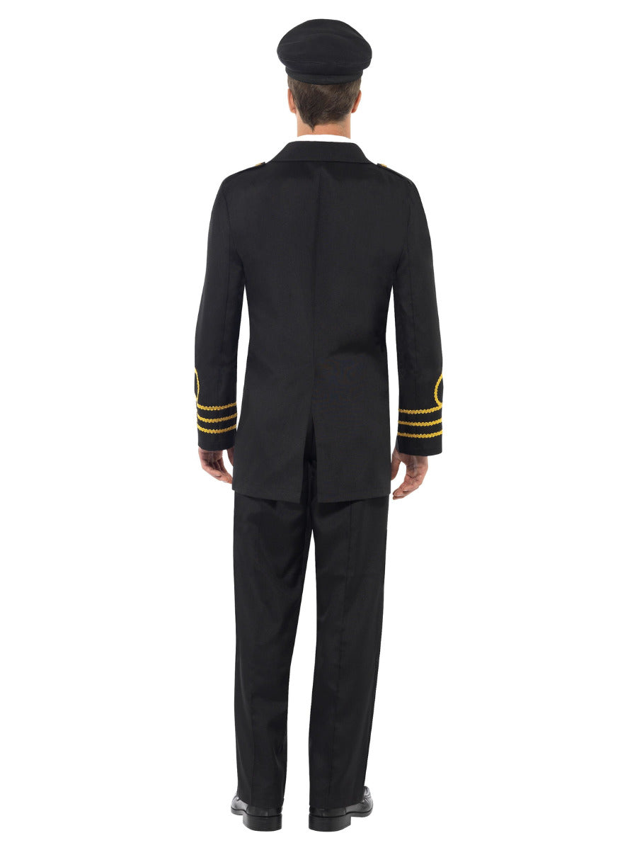 Navy Officer Costume, Black - 3