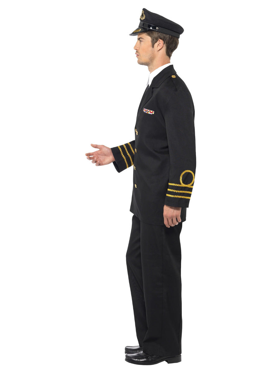 Navy Officer Costume, Black - 4