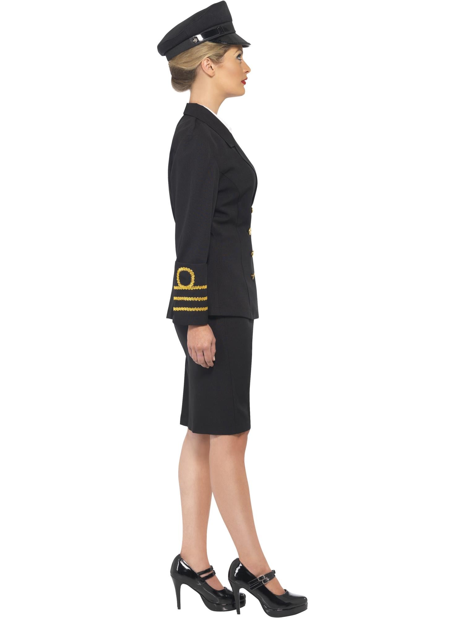 Navy Officer Costume, Black 3