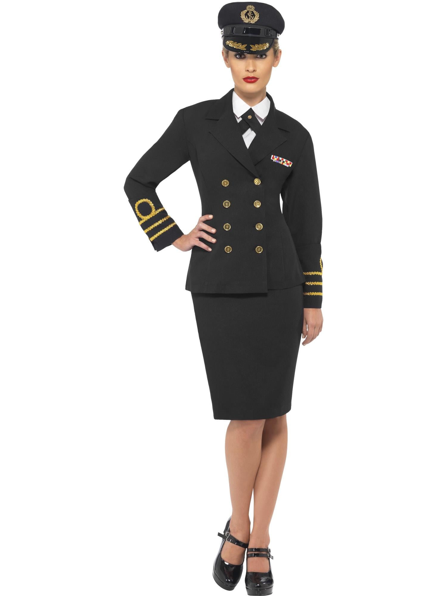 Navy Officer Costume, Black 1