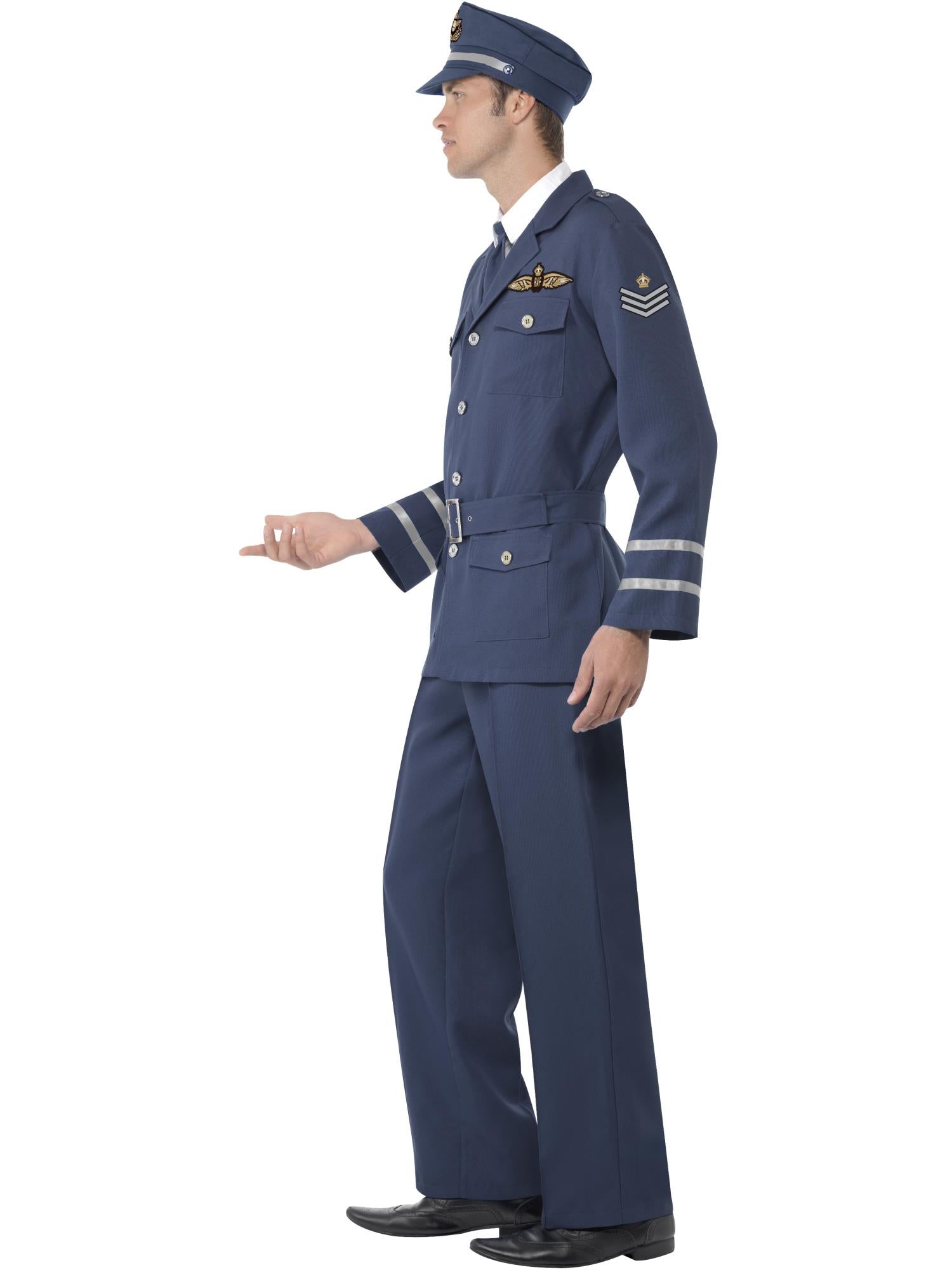 WW2 Air Force Captain Costume, Blue 3