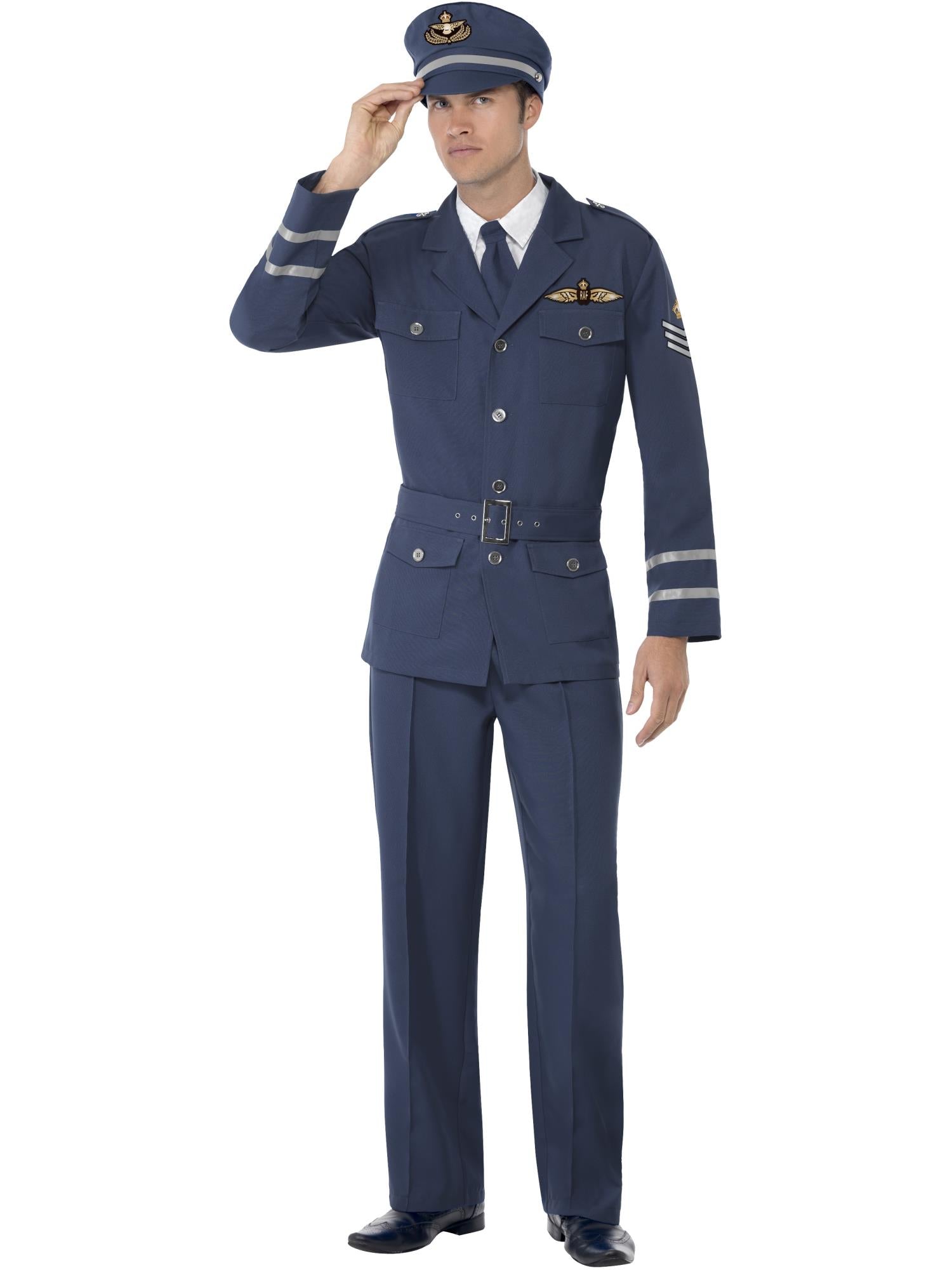 WW2 Air Force Captain Costume, Blue 1