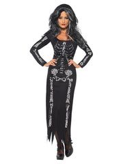 Skeleton Costume, Black - 1
