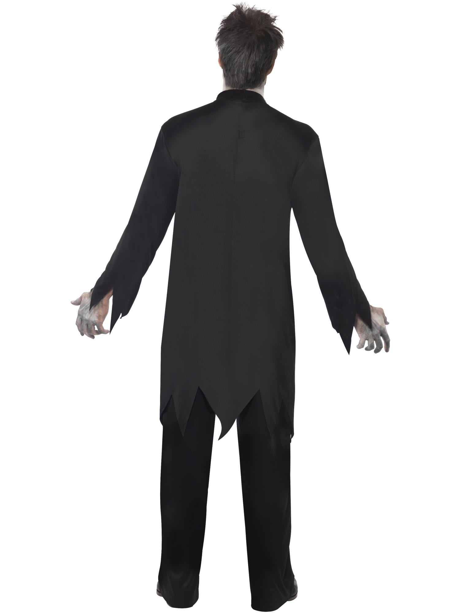 Zombie Priest Costume, Black 2