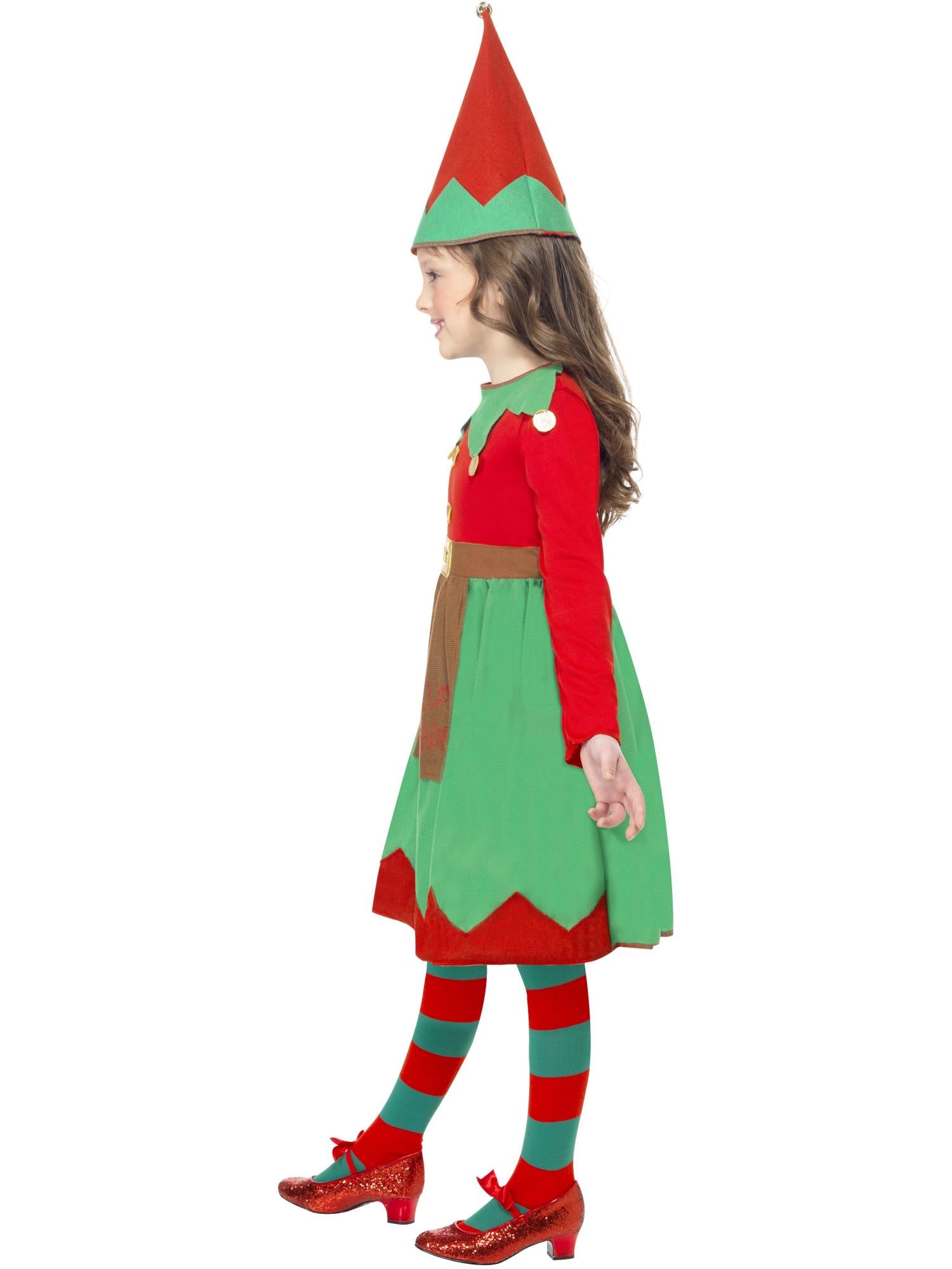 Santa's Little Helper Costume, Red & Green 3