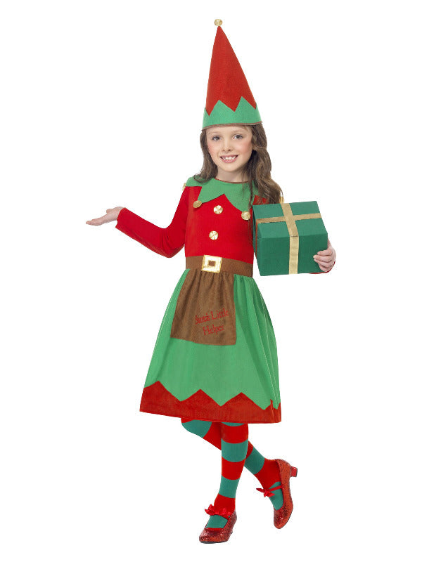 Santa's Little Helper Costume, Red & Green - 2