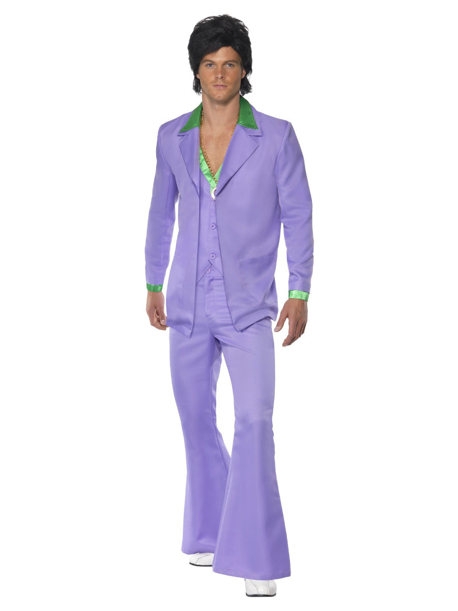 Lavender 70s Suit Costume, Purple - 1