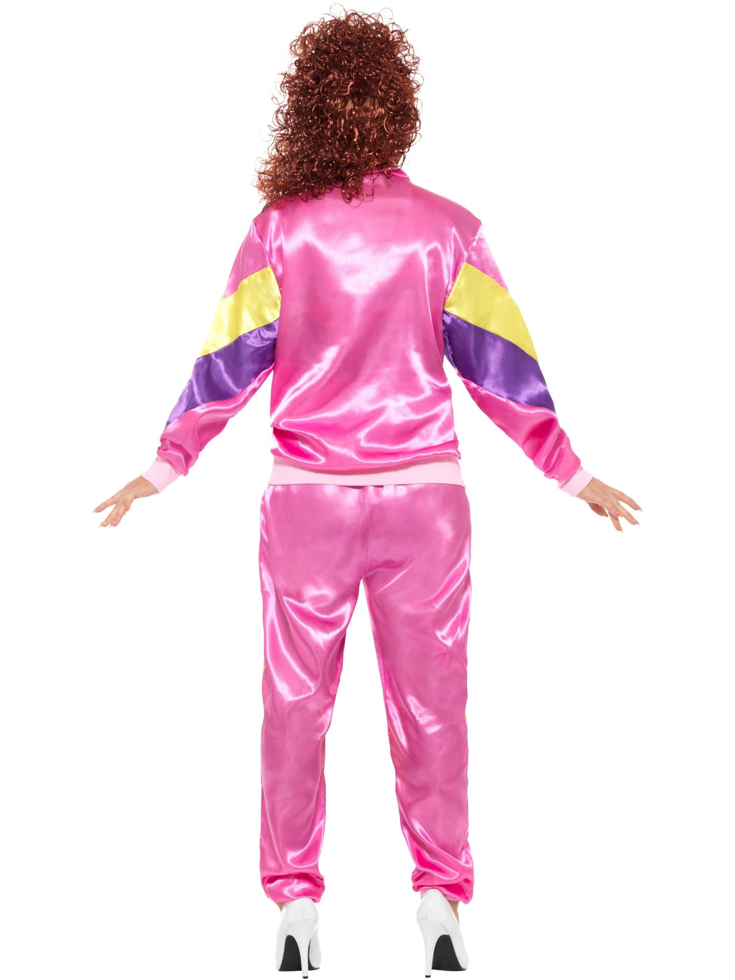 80s Height of Fashion Shell Suit Costume, Pink 2