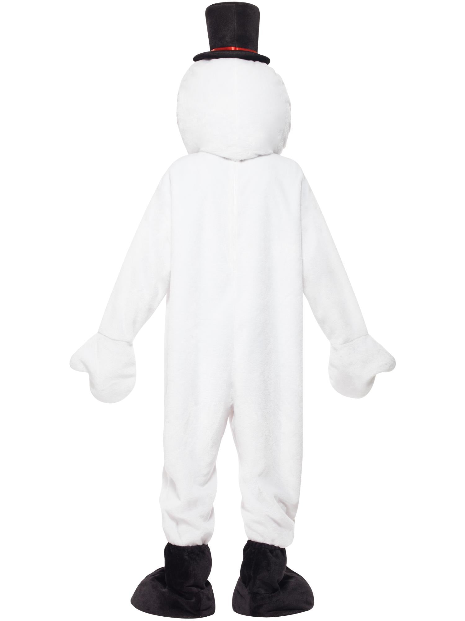 Snowman Mascot Costume, White 2