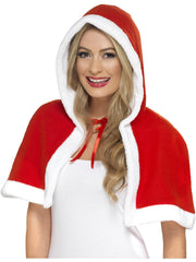Miss Claus Mini Cape, Red 1