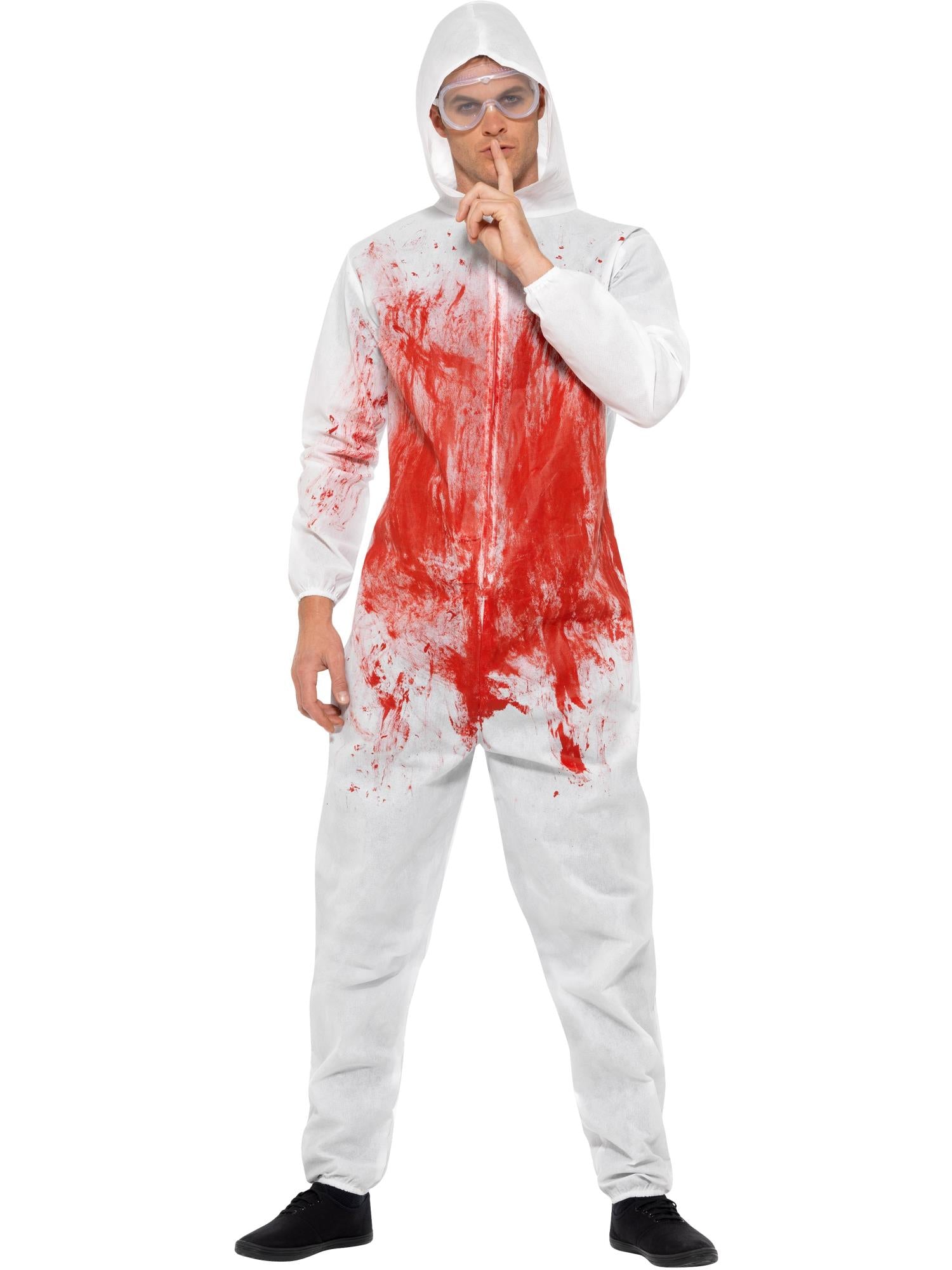 Bloody Forensic Overall Costume, Red 1