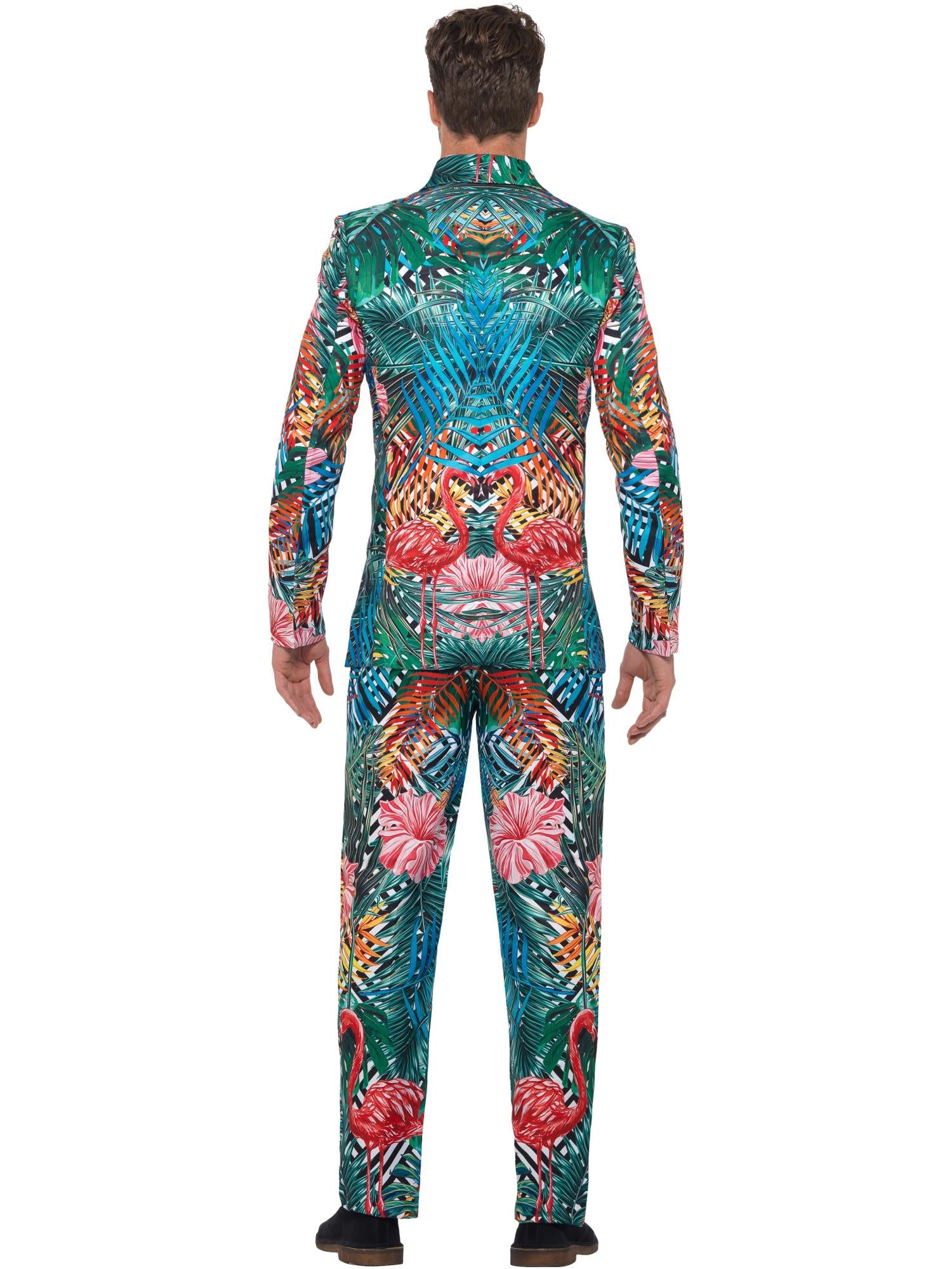 Hawaiian Tropical Flamingo Suit, Multi-Coloured 2