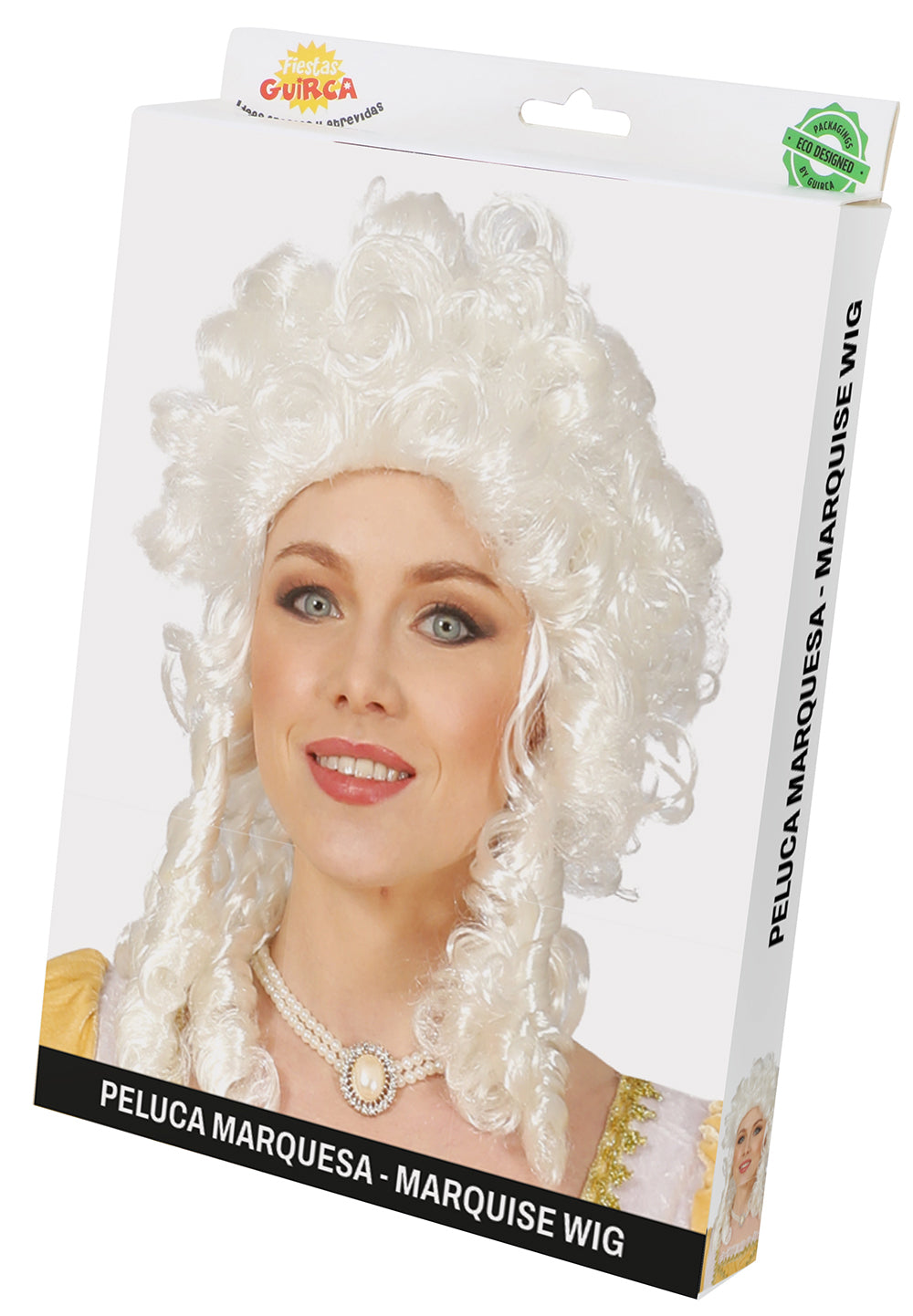 WHITE MARCHIONESS WIG IN BOX