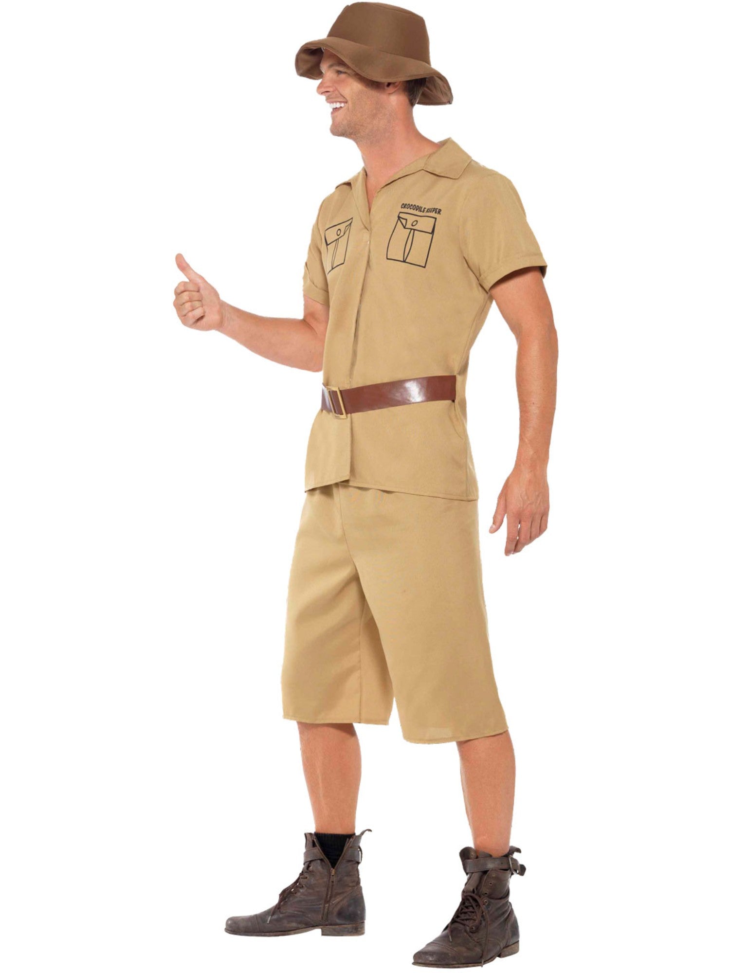 Safari Man Costume, Brown 3