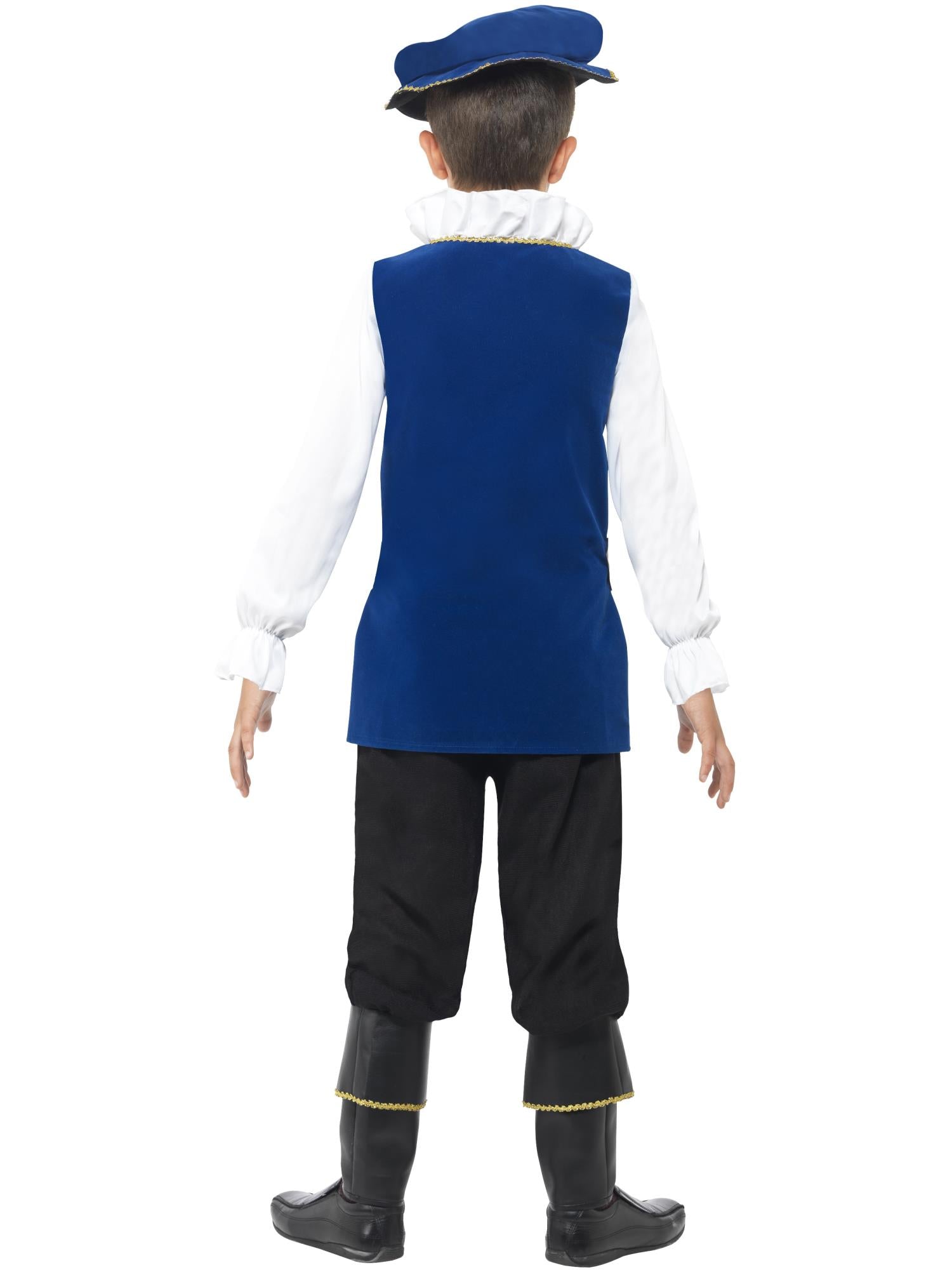 Tudor Boy Costume, Royal Blue 2