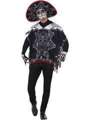 Day of the Dead Bandit Costume, Black & White 1