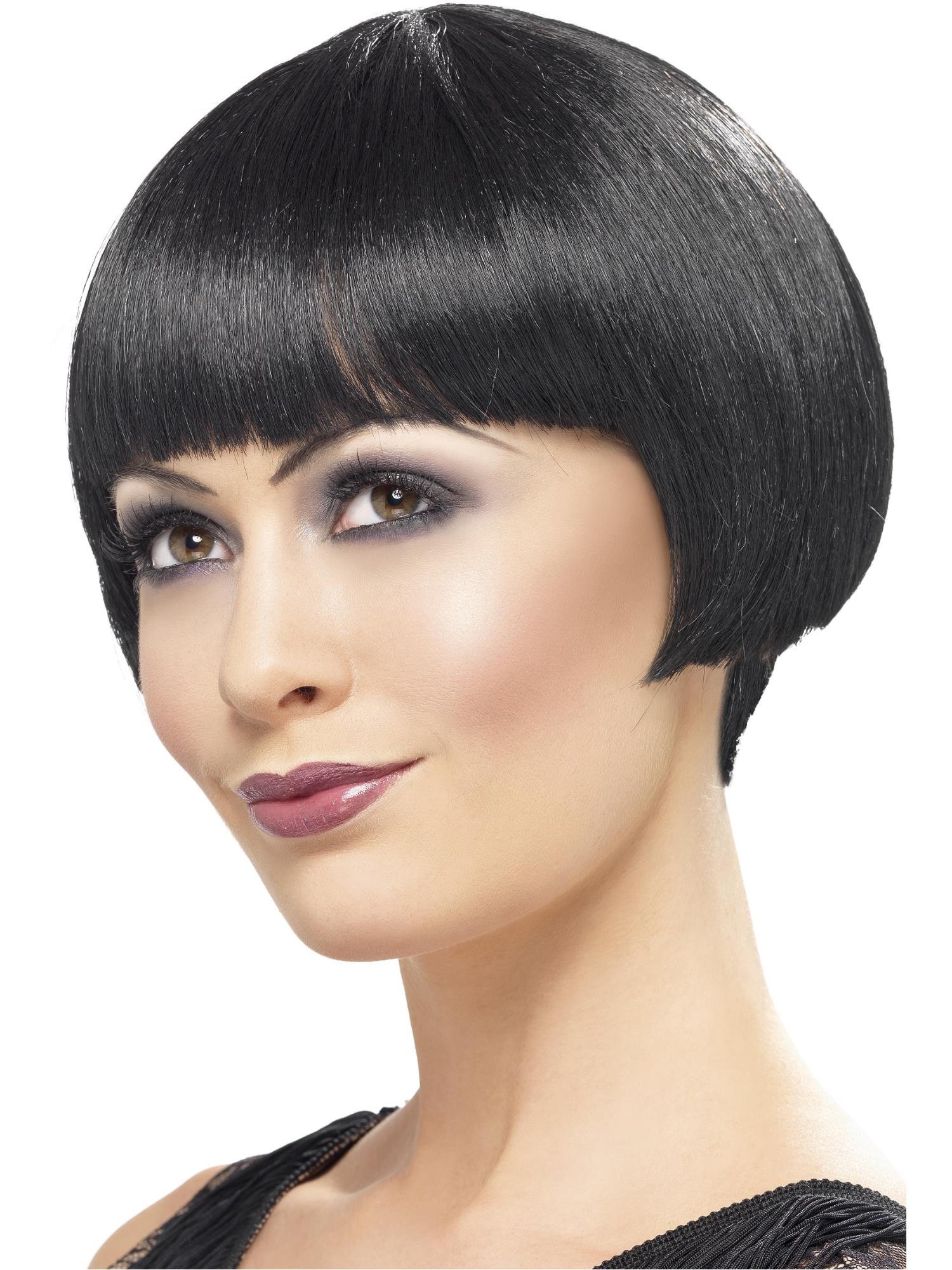 20s Flapper Bob Wig, Black 1