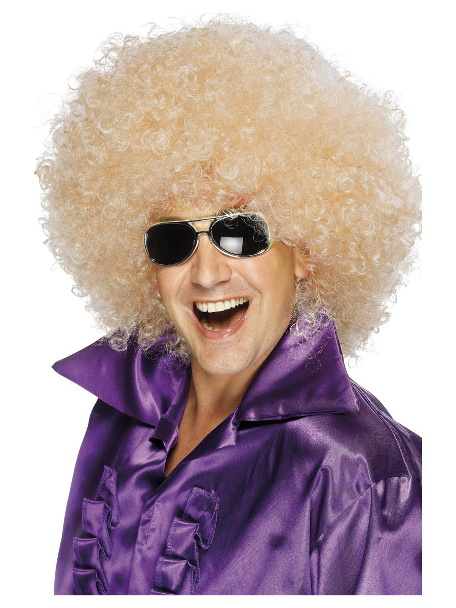 Afro Wig, Mega-Huge, Blonde - 1