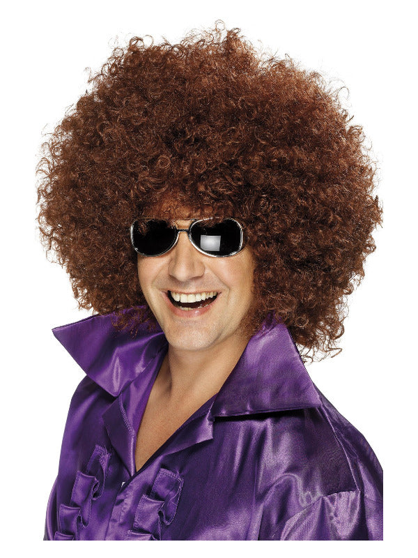 Afro Wig, Mega-Huge, Brown - 2