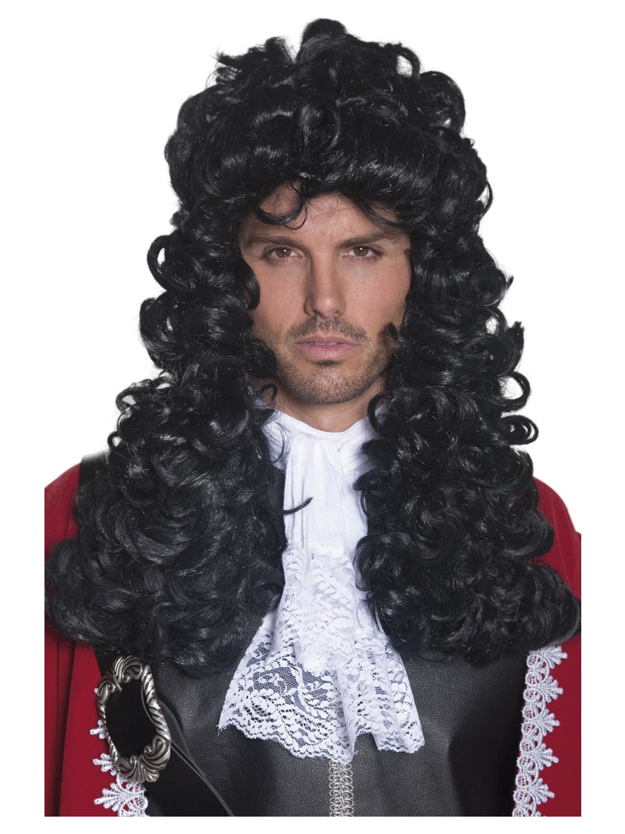 Pirate Captain Wig, Black - 1