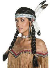 Native American Inspired Wig, Black 1