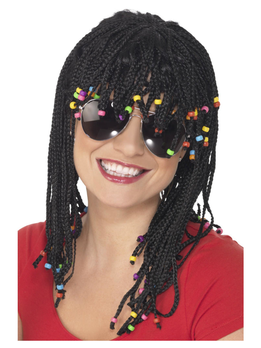 Braided Wig, Black - 3