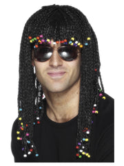 Braided Wig, Black - 1