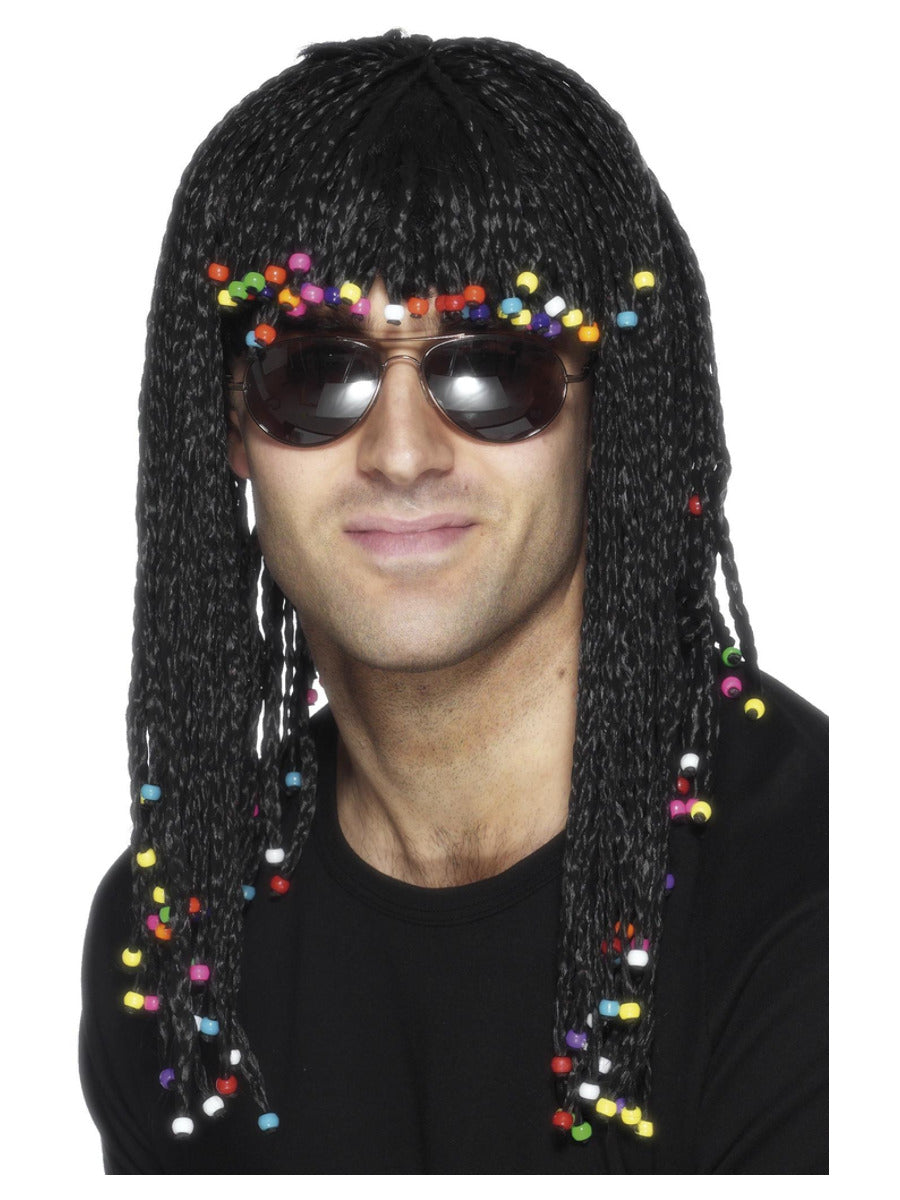 Braided Wig, Black - 1