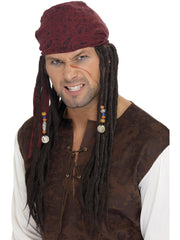 Pirate Bandanna with Plaits, Brown 1