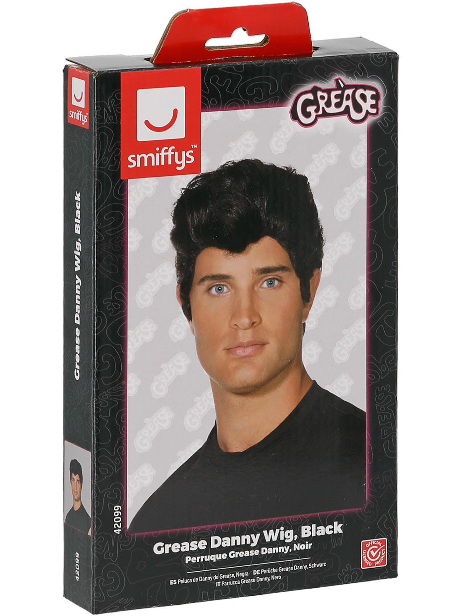 Grease Danny Wig, Black 2