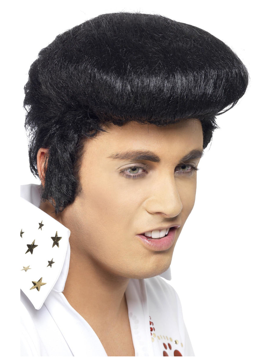 Elvis Deluxe Wig, Black - 1