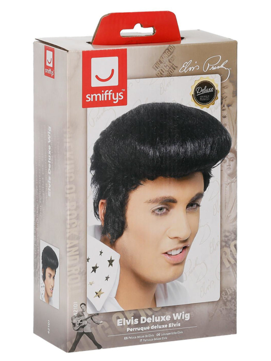Elvis Deluxe Wig, Black - 3