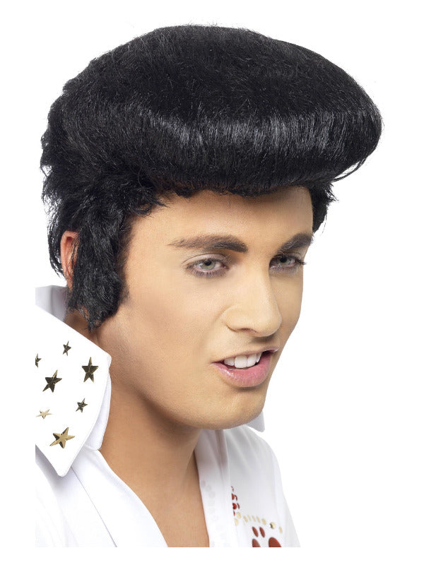 Elvis Deluxe Wig, Black - 2