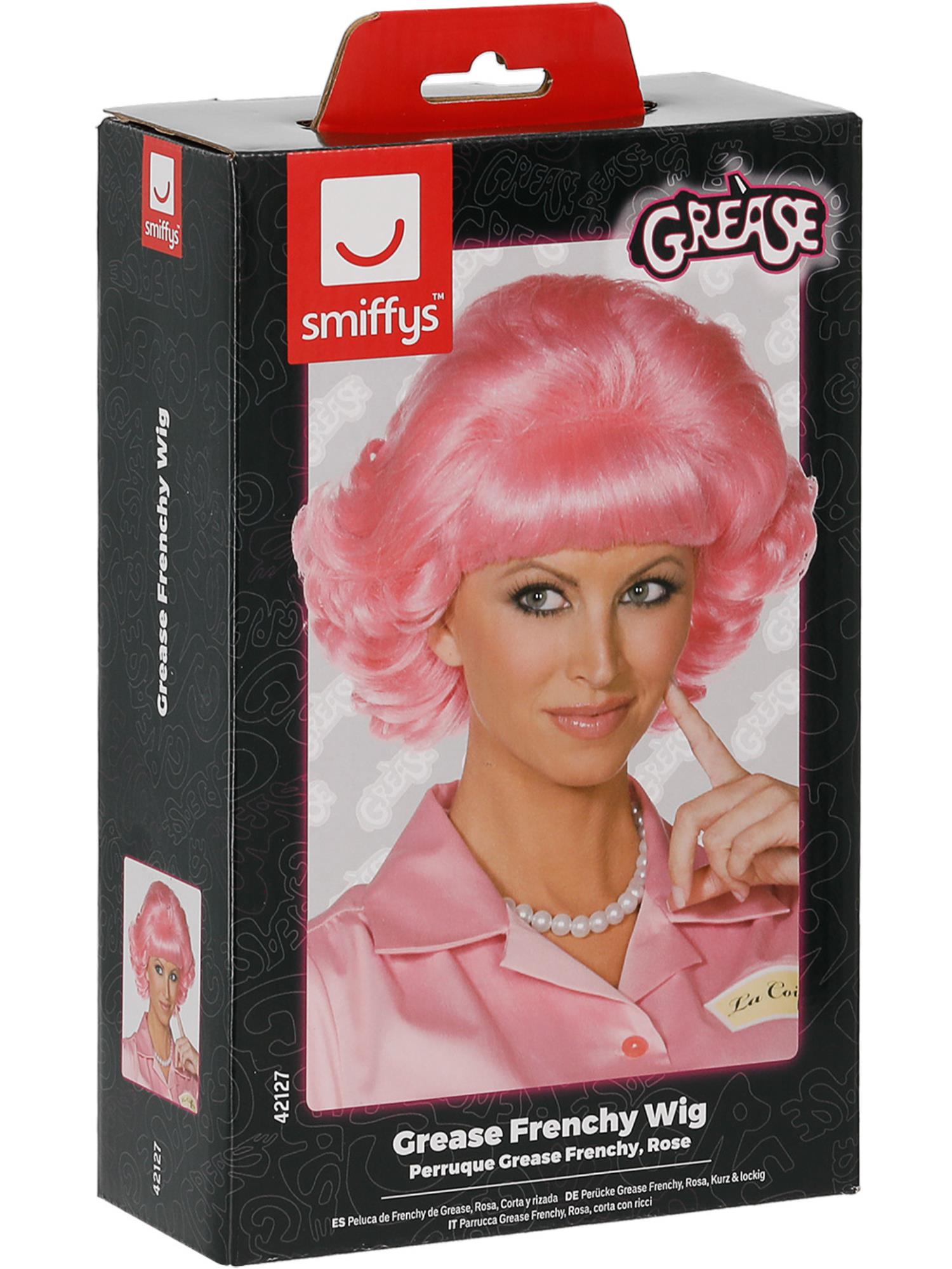 Grease Frenchy Wig, Pink 2