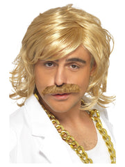 Game Show Host Kit, Wig and Tash, Blonde - 1