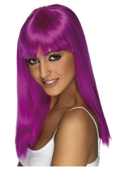 Glamourama Wig, Neon Purple - 1