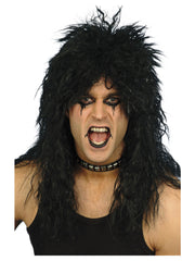 Hard Rocker Wig, Black - 1