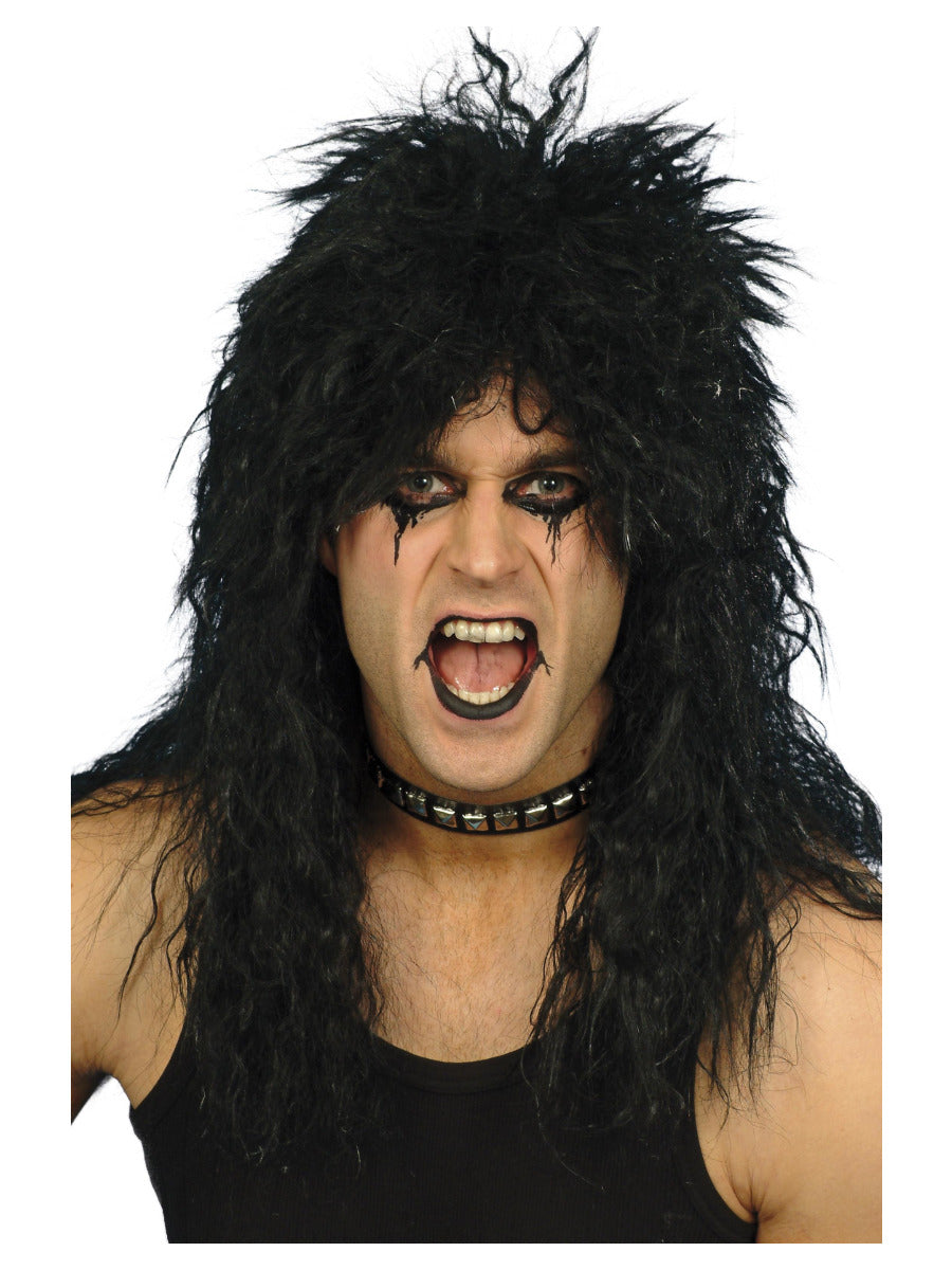 Hard Rocker Wig, Black - 1