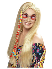 Hippy Party Wig, Blonde - 1