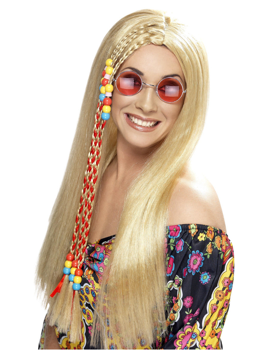 Hippy Party Wig, Blonde - 1