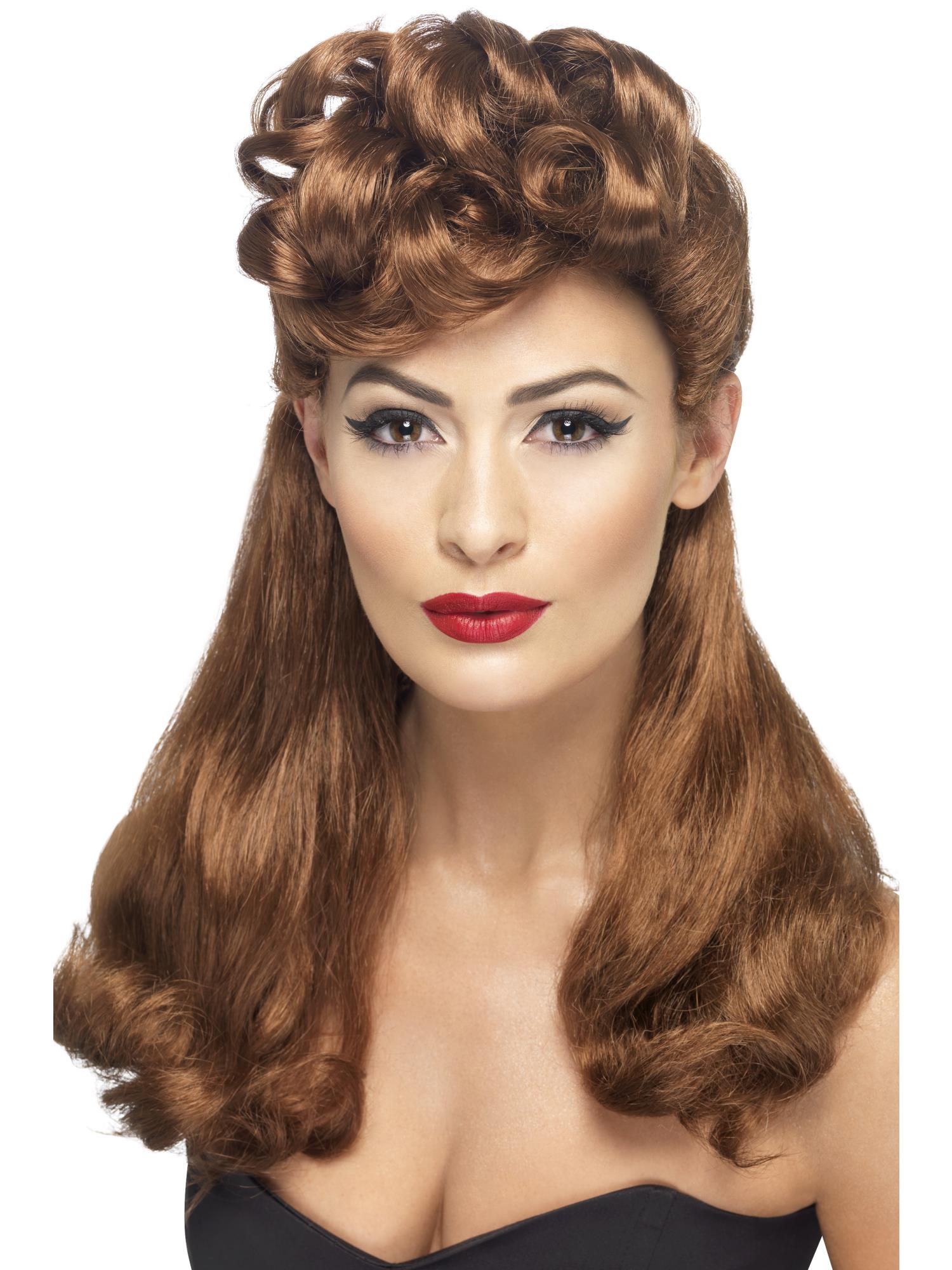 40s Vintage Wig, Auburn 1