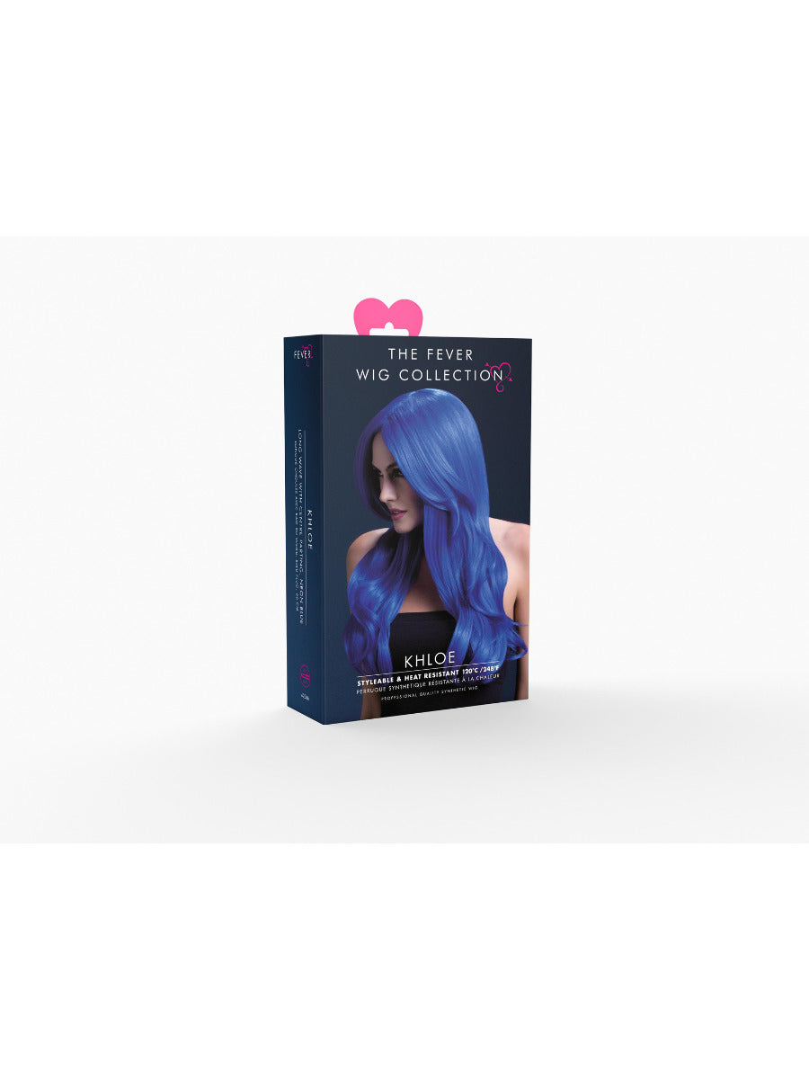 Fever Khloe Wig, Neon Blue - 3