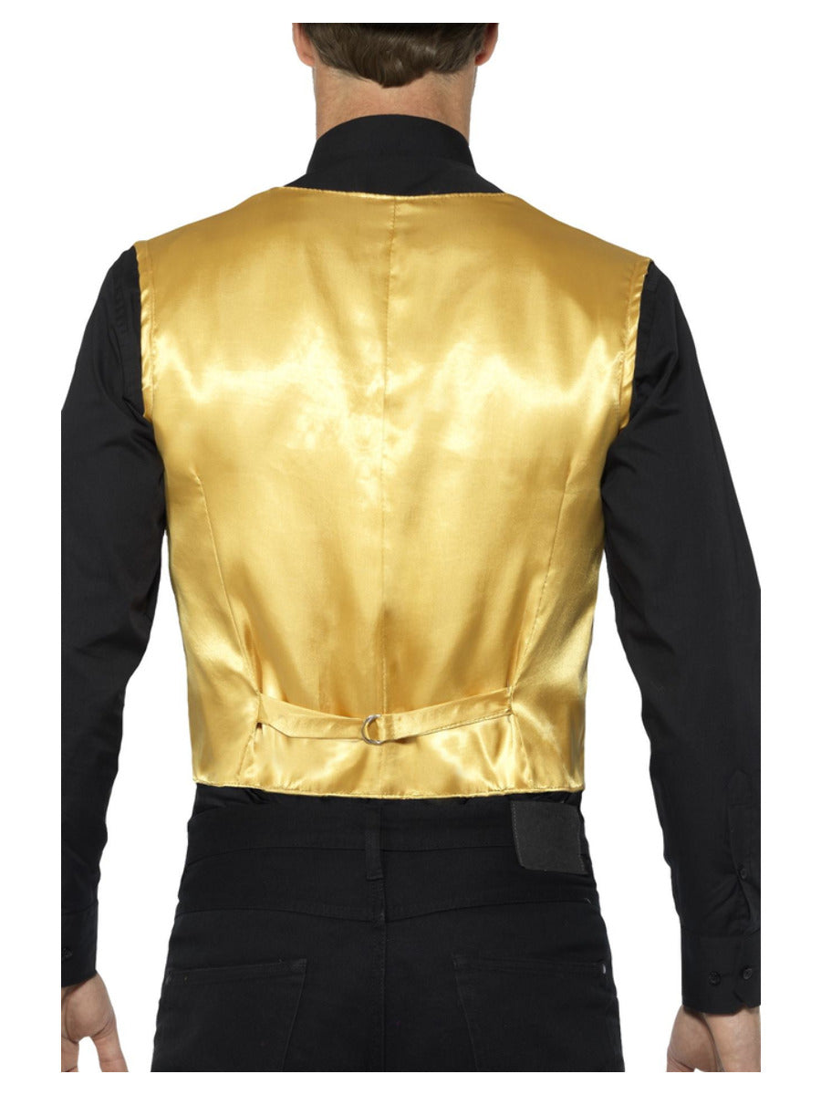 Sequin Waistcoat, Gold - 3