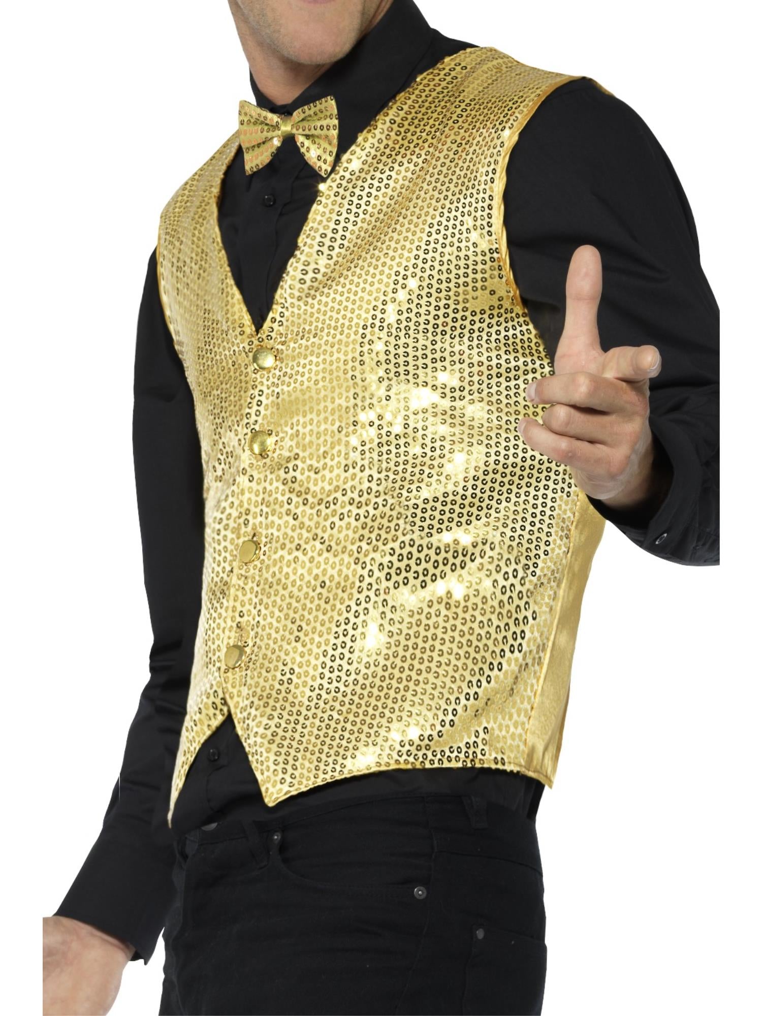 Sequin Waistcoat, Gold 3