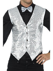 Sequin Waistcoat, Silver 1