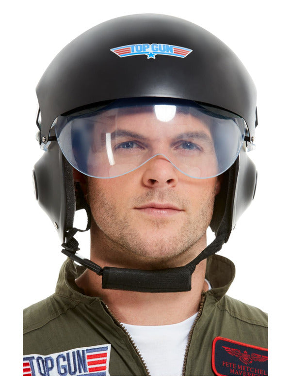 Top Gun Deluxe Helmet, Black - 2