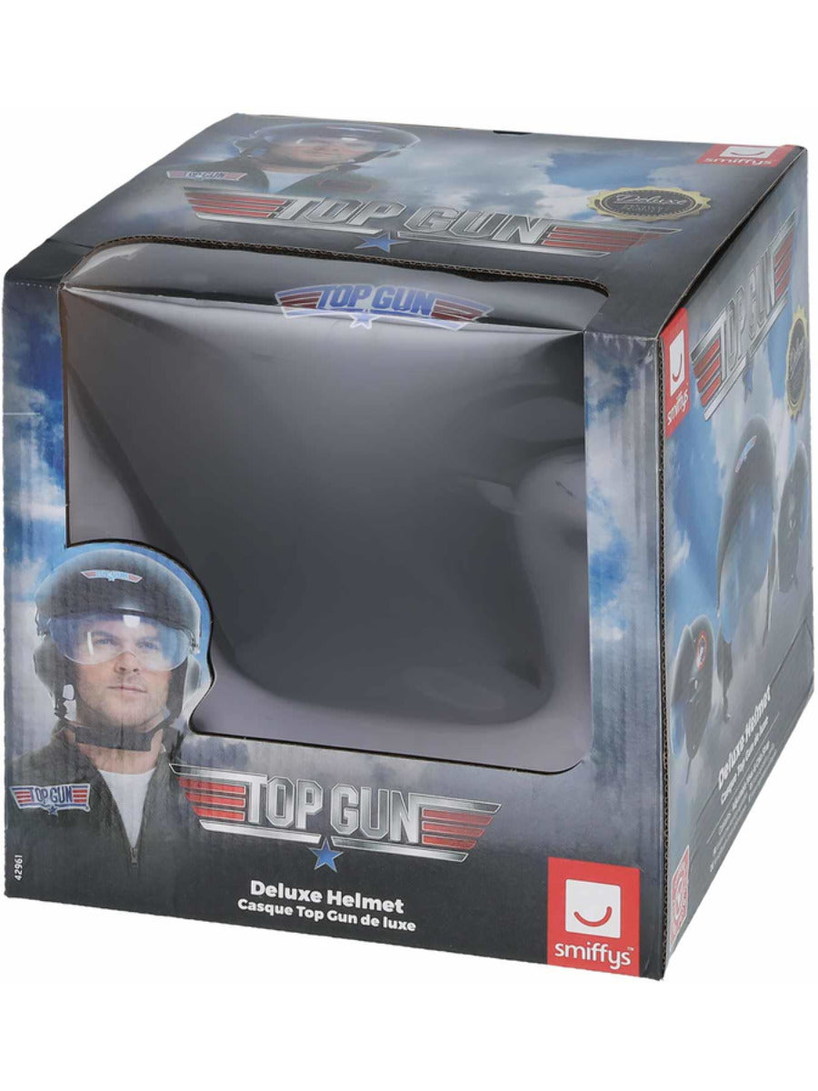 Top Gun Deluxe Helmet, Black - 3