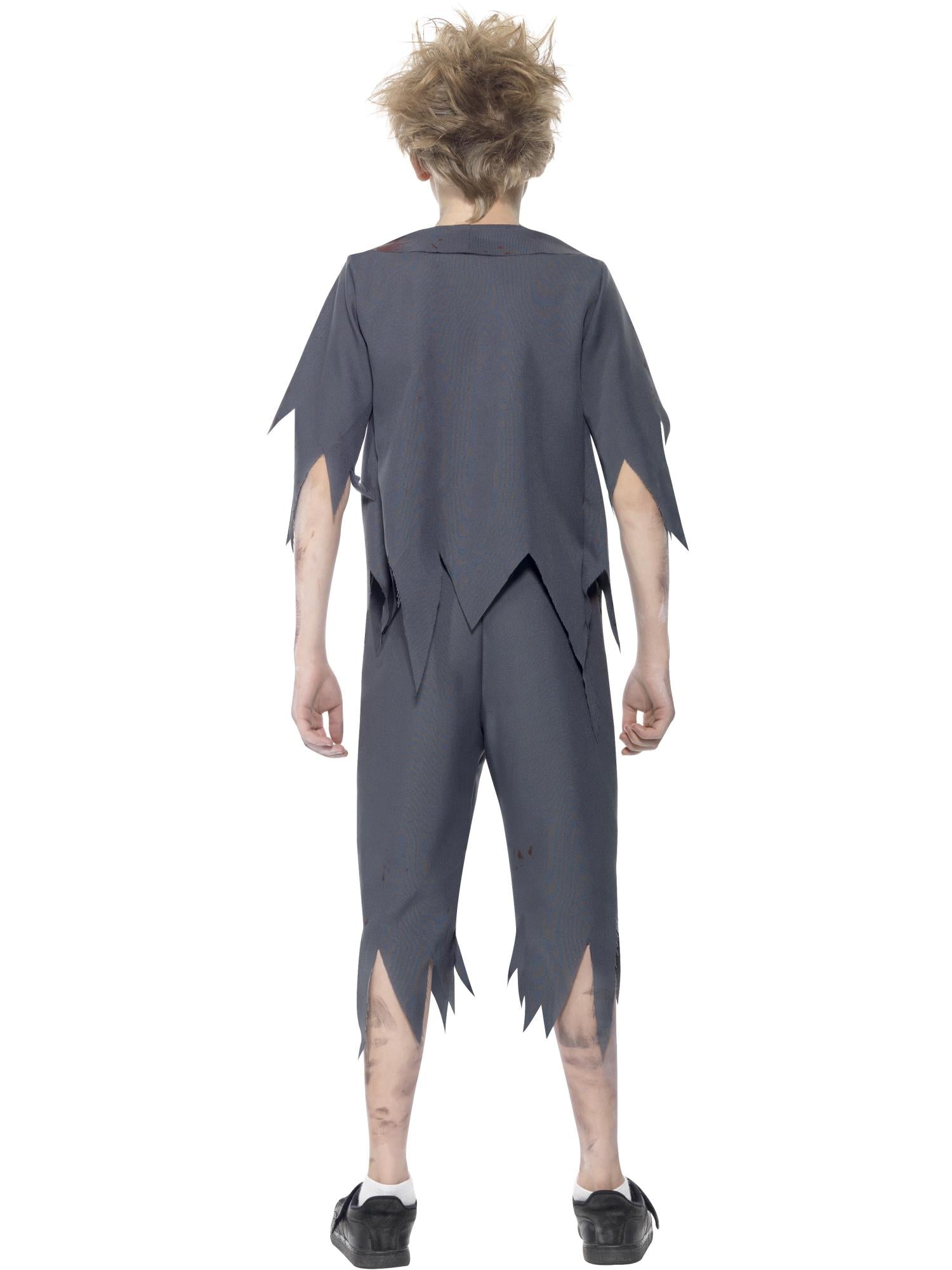 Zombie School Boy Costume, Grey 2
