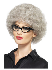 Granny Perm Wig, Grey - 1